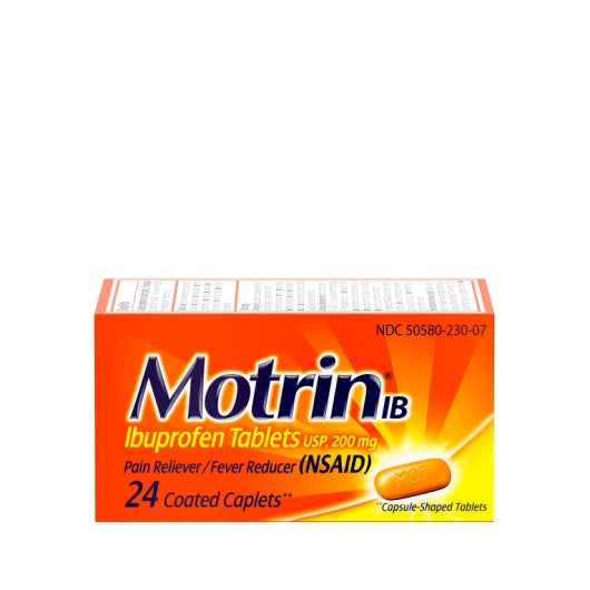 Motrin Ibuprofen Caplets, 8 x 6 x 24 ct Case - DOT product image 6
