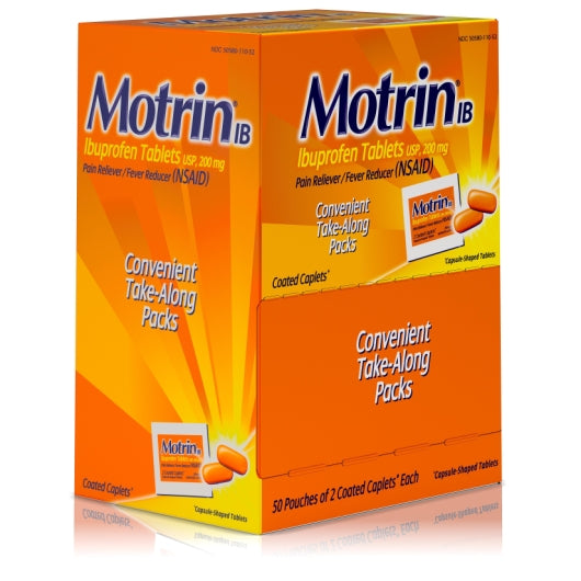 Motrin Ibuprofen Tablets, 12 x 100 ct Case - DOT product image 4