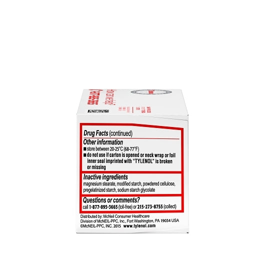 ESK Plus Regular Strength Acetaminophen 325 Mg Tablets, 12 x 6 x 100 ct Case - Alternate product angle or state