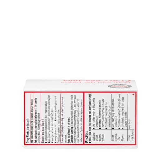 ESK Plus Regular Strength Acetaminophen 325 Mg Tablets, 12 x 6 x 100 ct Case - Alternate product angle or state