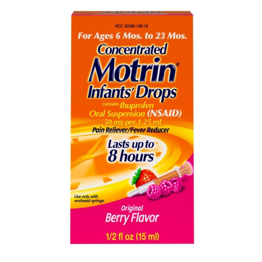 Motrin Infant Drop Berry, 6 x 6 x 0.5 fl oz Case - Health & Personal Care