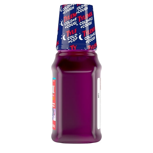 Tylenol Cold Flu Wildberry Cough Bottle Syrup Bottle, 8 x 3 x 8 fl oz Case - DOT product image 5