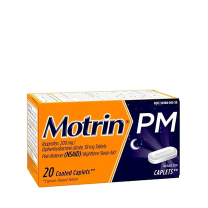 Motrin Pm Caplets, 4 x 6 x 20 ct Case - DOT product image 3