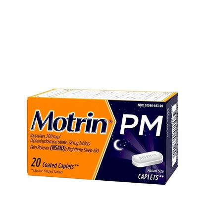 Motrin Pm Caplets, 4 x 6 x 20 ct Case - DOT product image 7