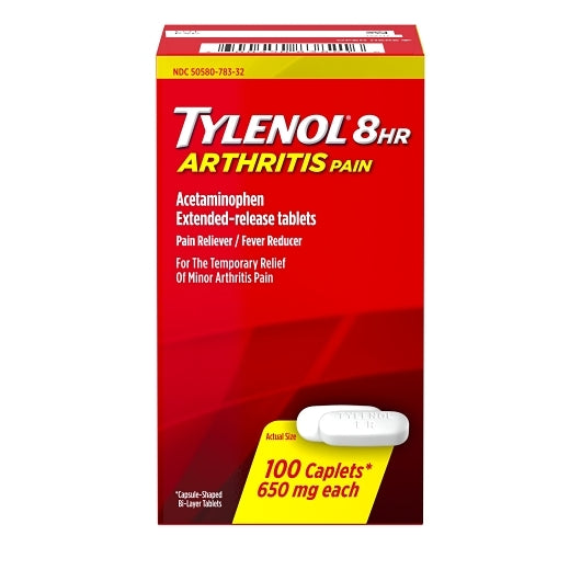Tylenol 8 Hour Arthritis Pain Caplets, 16 x 3 x 100 ct Case - Health & Personal Care