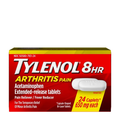 Tylenol Arthritis Pain Relief Caplets, 12 x 6 x 24 ct Case - Health & Personal Care