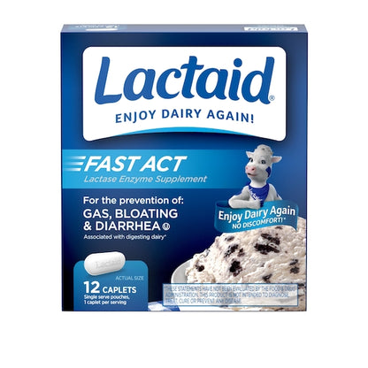 Lactaid Fast Action Caplets, 12 x 3 x 12 ct Case - DOT product image 2
