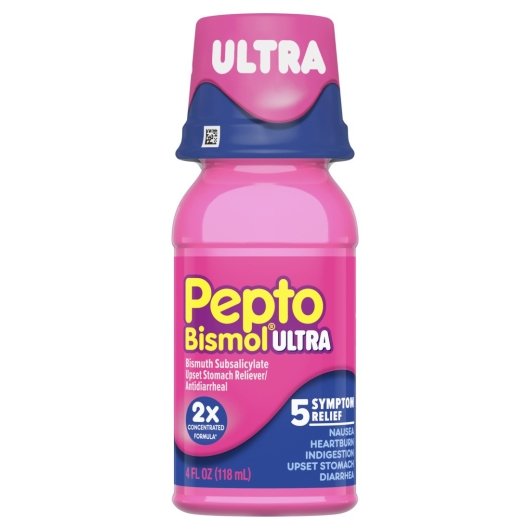 Pepto-Bismol Ultra Maximum Strength Liquid, 12 x 4 fl oz Case - Health & Personal Care