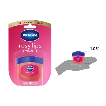 Vaseline LIP THERAPY ROSY LIPS, 4 x 8 x 0.25 oz Case - Nutrition facts label