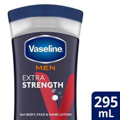 Vaseline BODY LOTION MEN'S EXTRA STRENGTH, 6 x 10 fl oz Case - DOT product image 3