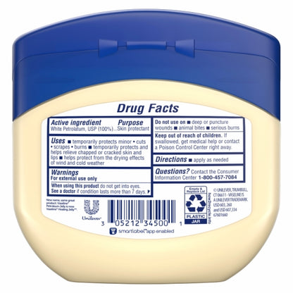 Vaseline Petroleum Jelly, 4 x 6 x 13 oz Case - Alternate product angle or state