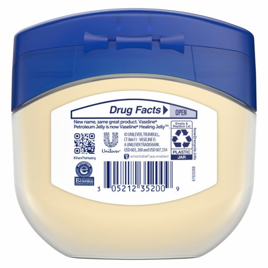 Vaseline PETROLEUM JELLY, 6 x 6 x 7.5 oz Case - Alternate product angle or state