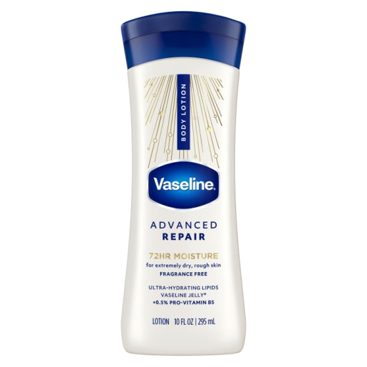 Vaseline INTENSE RESCUE MOISTURE LOCKING, 6 x 10 fl oz Case - Front/center packaged product image