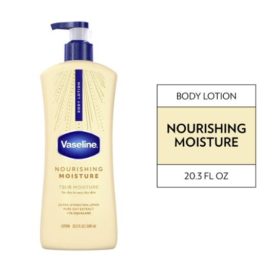 Vaseline Soothing HYDRATION, 6 x 10 fl oz Case - Nutrition facts label