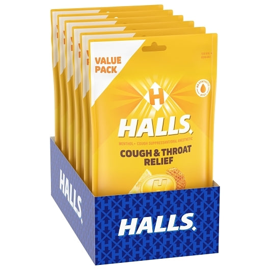 Halls Honey Lemon Cough Drops, 2 x 6 x 80 ct Case - Health & Personal Care
