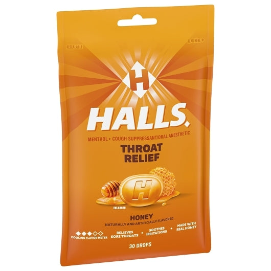 Halls Honey Cough Drops, 4 x 12 x 30 ct Case - DOT product image 5