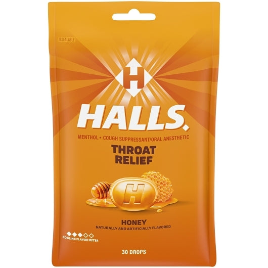 Halls Honey Cough Drops, 4 x 12 x 30 ct Case - DOT product image 4
