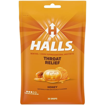 Halls Honey Cough Drops, 4 x 12 x 30 ct Case - DOT product image 4