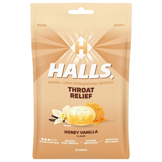 Halls Honey Cough Drops, 4 x 12 x 30 ct Case - DOT product image 2