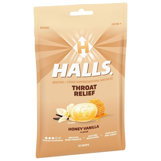 Halls Honey Cough Drops, 4 x 12 x 30 ct Case - DOT product image 5