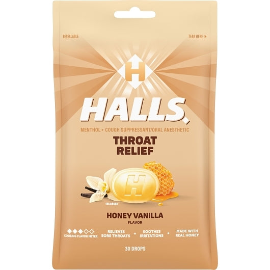 Halls Honey Cough Drops, 4 x 12 x 30 ct Case - DOT product image 3