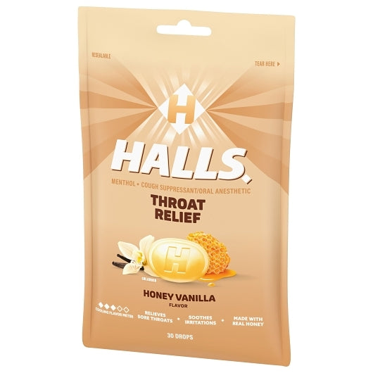 Halls Honey Cough Drops, 4 x 12 x 30 ct Case - DOT product image 7