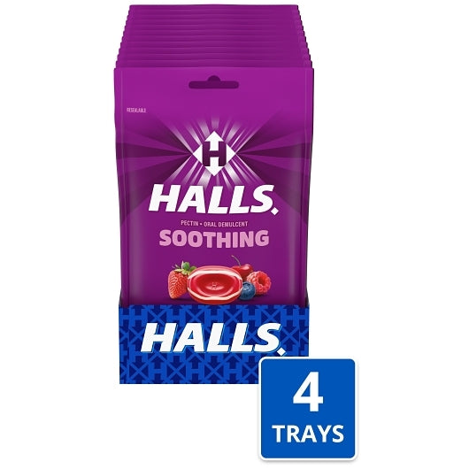 Halls Breezers Cool Berry Cough Drops, 4 x 12 x 25 ct Case - Health & Personal Care