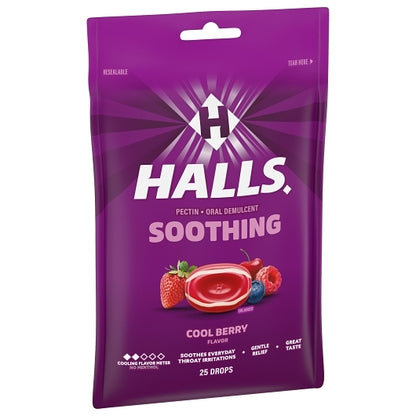 Halls Breezers Cool Berry Cough Drops, 4 x 12 x 25 ct Case - DOT product image 5