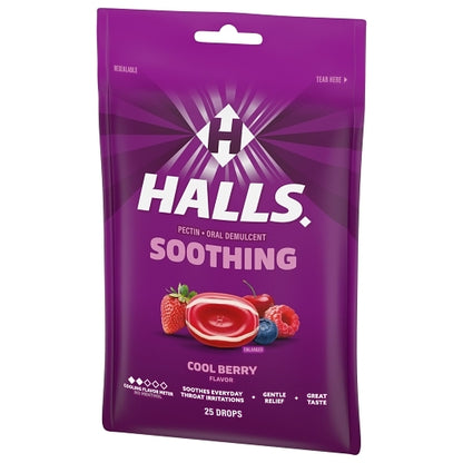 Halls Breezers Cool Berry Cough Drops, 4 x 12 x 25 ct Case - DOT product image 7