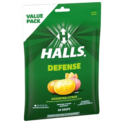 Halls Defense Assorted Citrus Cough Drops, 12 x 80 ct Case - DOT product image 6