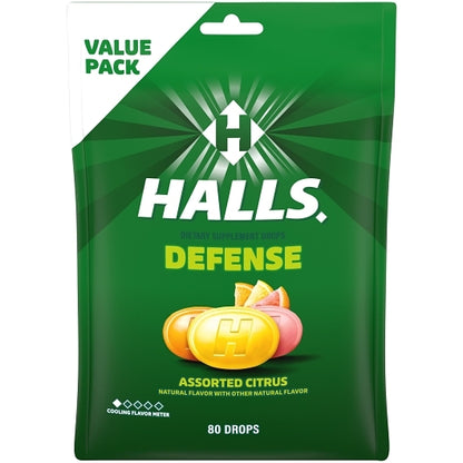 Halls Defense Assorted Citrus Cough Drops, 12 x 80 ct Case - DOT product image 5