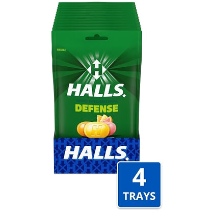 Halls Defense Citrus Cough Drops, 4 x 12 x 30 ct Case - Health & Personal Care