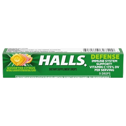 Halls Vitamin C Assorted Citrus Defense, 24 x 20 x 9 ct Case - DOT product image 3