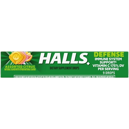 Halls Vitamin C Assorted Citrus Defense, 24 x 20 x 9 ct Case - DOT product image 5
