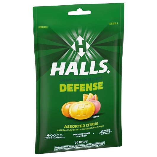 Halls Defense Citrus Cough Drops, 4 x 12 x 30 ct Case - DOT product image 5