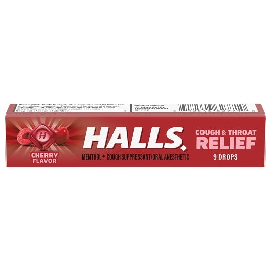 Halls Cherry Cough Drops, 24 x 20 x 9 ct Case - DOT product image 2