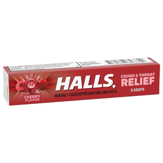 Halls Cherry Cough Drops, 24 x 20 x 9 ct Case - DOT product image 5