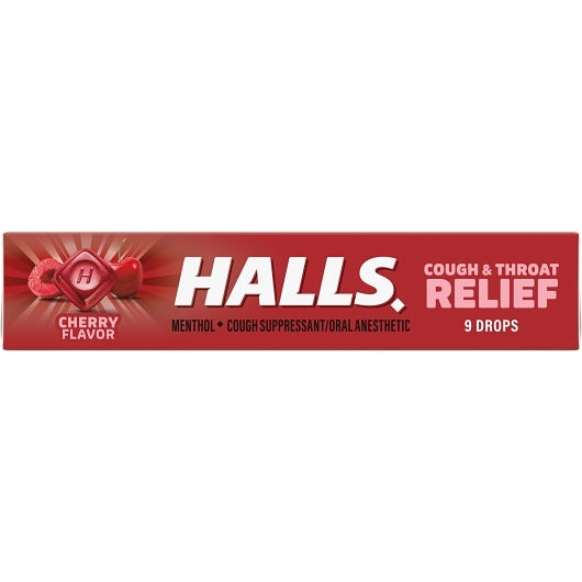 Halls Cherry Cough Drops, 24 x 20 x 9 ct Case - DOT product image 3