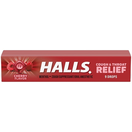 Halls Cherry Cough Drops, 24 x 20 x 9 ct Case - DOT product image 4