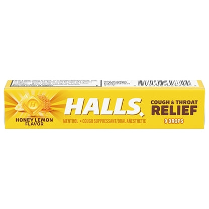 Halls Honey Lemon Cough Drops, 24 x 20 x 9 ct Case - DOT product image 2