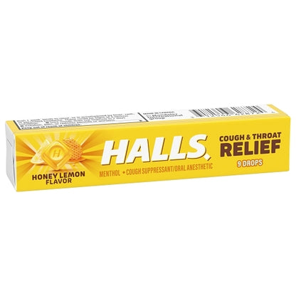 Halls Honey Lemon Cough Drops, 24 x 20 x 9 ct Case - DOT product image 6