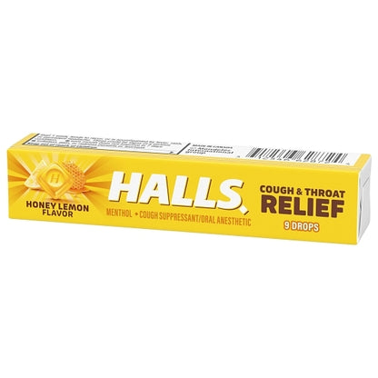 Halls Honey Lemon Cough Drops, 24 x 20 x 9 ct Case - DOT product image 8