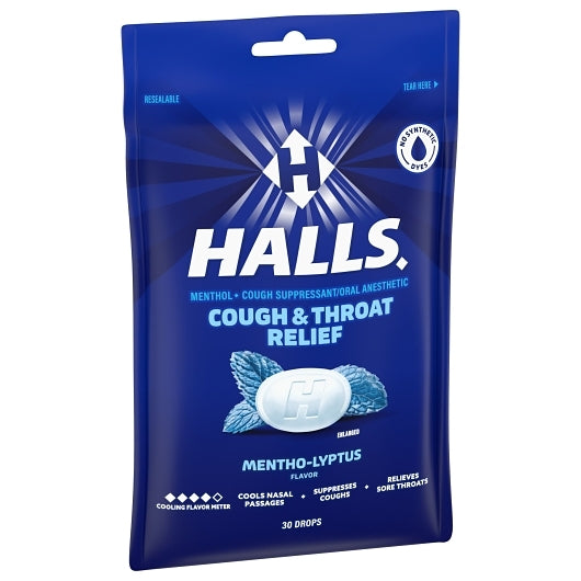 Halls Menthol Eucalyptus Cough Drops, 4 x 12 x 30 ct Case - DOT product image 5