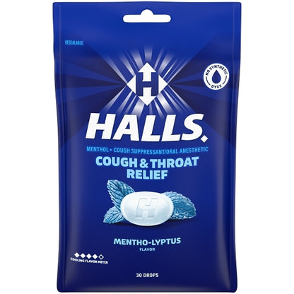 Halls Menthol Eucalyptus Cough Drops, 4 x 12 x 30 ct Case - DOT product image 4
