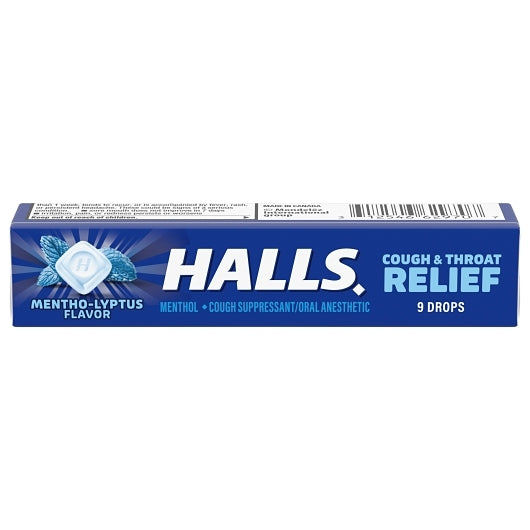 Halls Menthol Eucalyptus Cough Drops, 24 x 20 x 9 ct Case - DOT product image 2