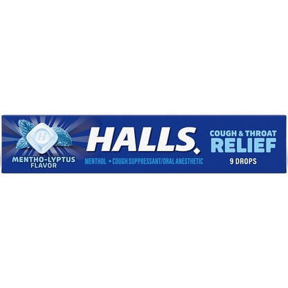 Halls Menthol Eucalyptus Cough Drops, 24 x 20 x 9 ct Case - DOT product image 3