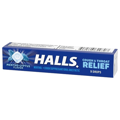 Halls Menthol Eucalyptus Cough Drops, 24 x 20 x 9 ct Case - DOT product image 8