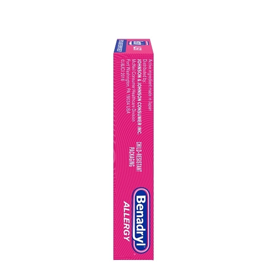 Benadryl Allergy Antihistamine 25 Mg Tablets, 4 x 6 x 24 ct Case - DOT product image 4