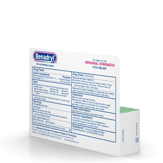 Benadryl Topical Original Cream, 4 x 6 x 1 oz Case - DOT product image 8