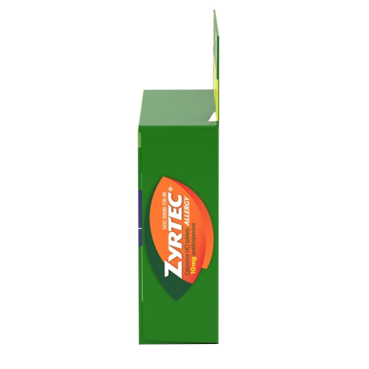 Zyrtec 24 Hour Hives Relief, 9 x 4 x 5 ct Case - Alternate product angle or state